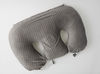 twin feeding pillow grey bubble fleece