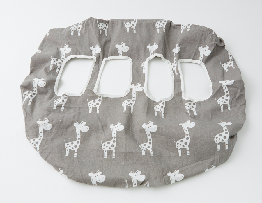 twin trolley liner grey giraffe print